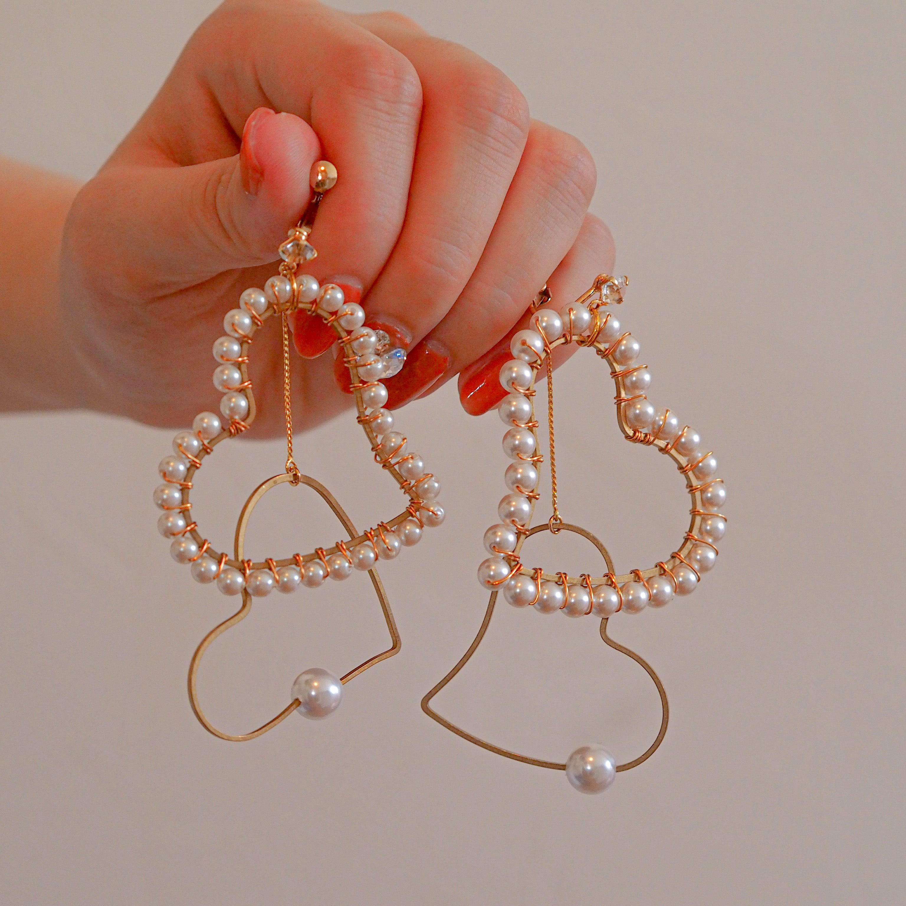 ムックです♡ビジュー.ハンドメイドピアス.イヤリング♡ ムックです♡ビジュー.ハンドメイドピアス.イヤリング♡ ムック様専用